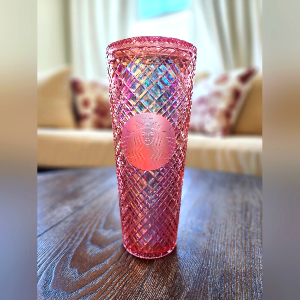 Starbucks 2021 Holiday Jeweled Pink Tumbler (No Straw)